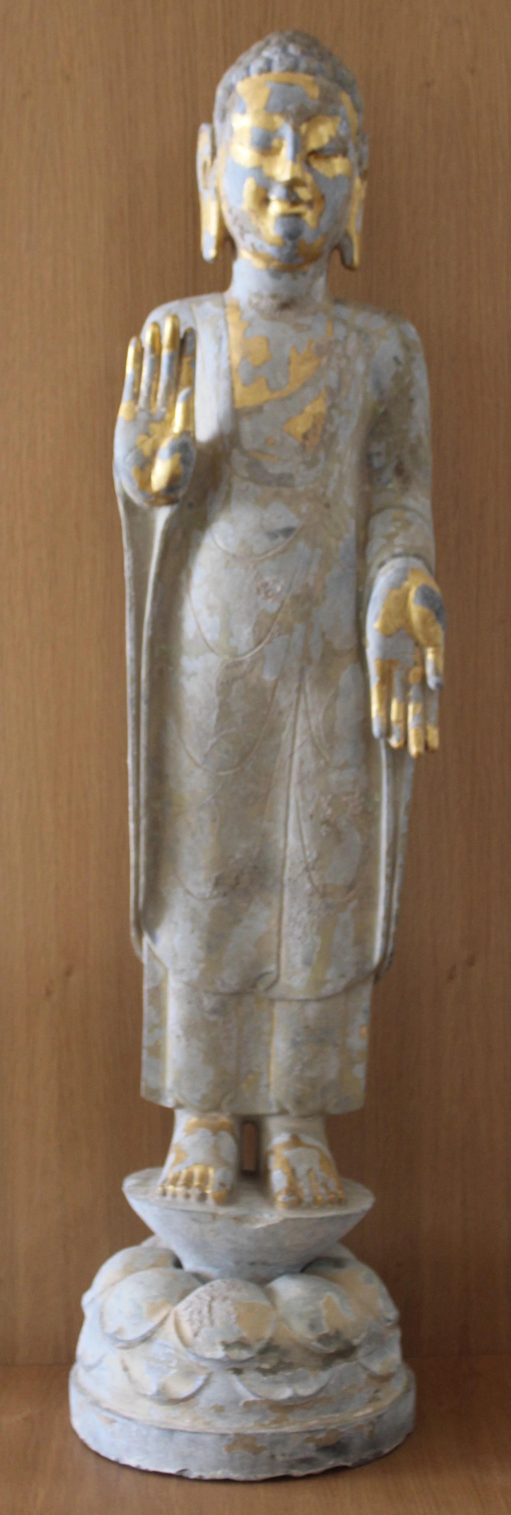 Buda y Bodhisattva en Piedra Tallada