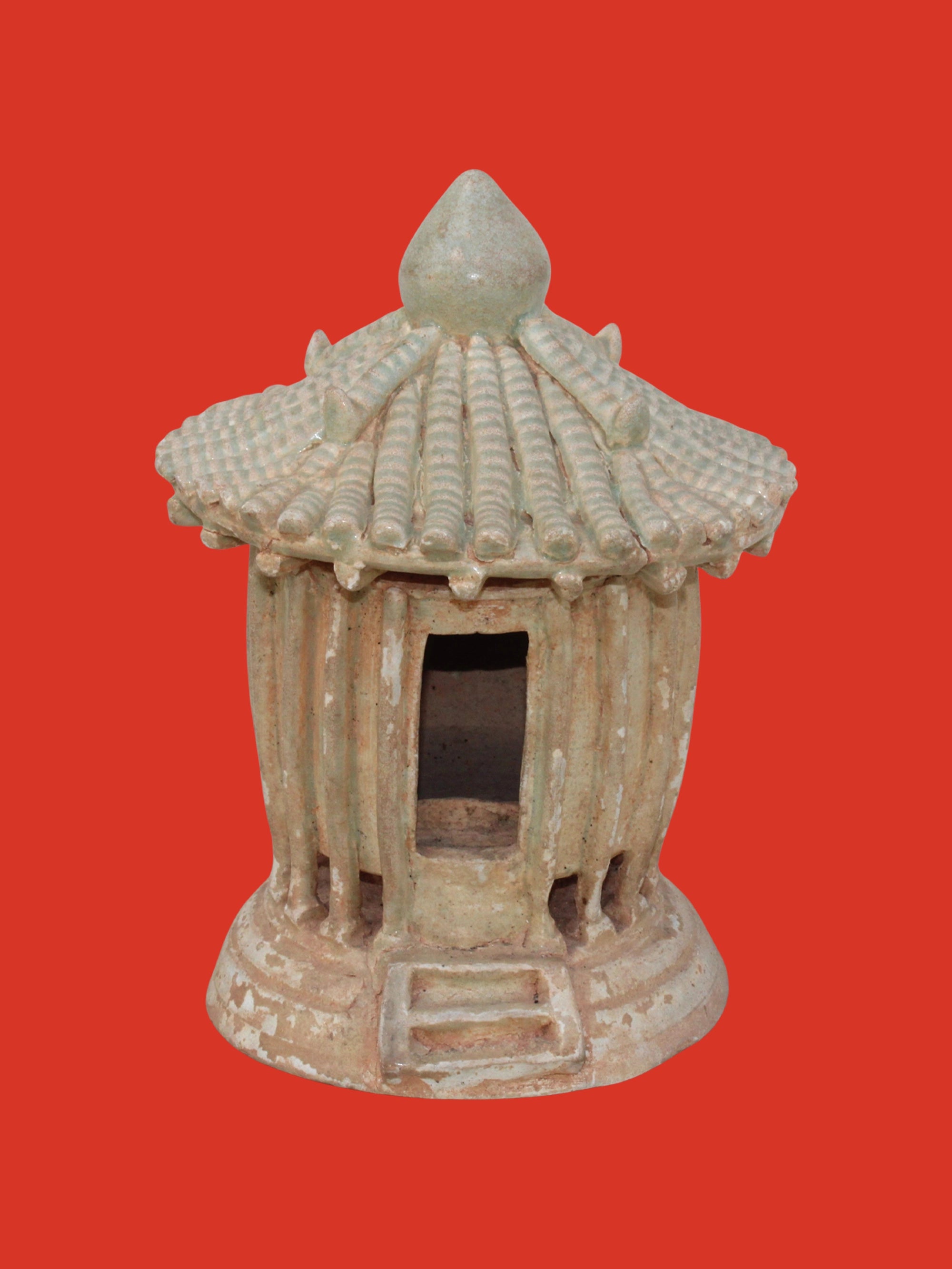 Maqueta de Granero de Cerámica Qingbai